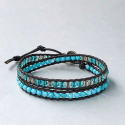 ターコイズブルー ブレスレット・バングル（メンズ） のおすすめ人気