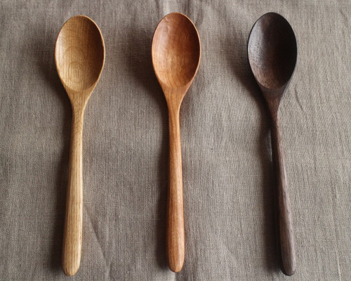 オリーブの木　しっかりしたスプーン 6本セット　約22cm オリーブの木 しっかりしたスプーン 6本セット 約22cm