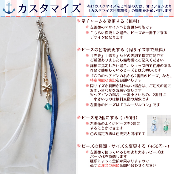 一番星のフェザー片耳ピアス 10枚目の画像