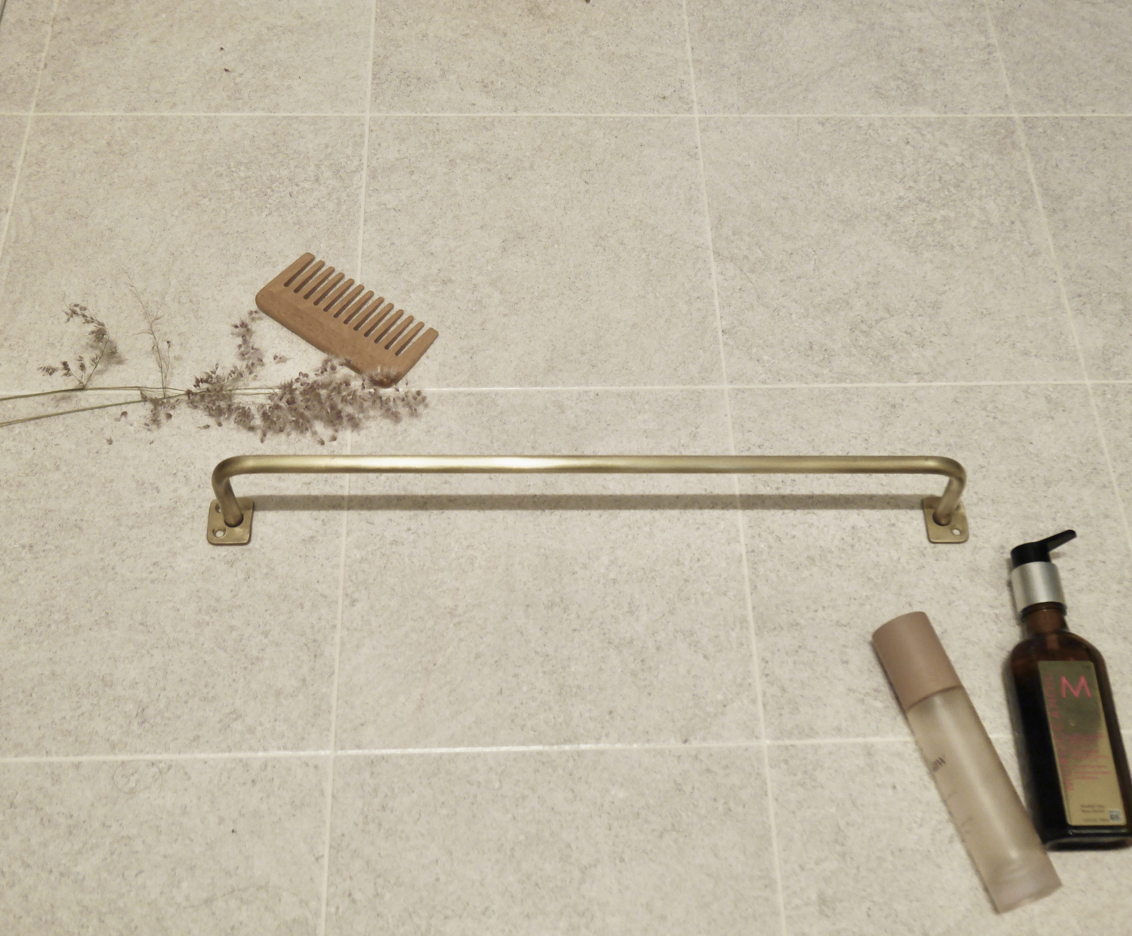 タオルハンガー W470 真鍮タオルバー タオルバー/真鍮/壁掛けラック