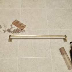 タオルハンガー W470 真鍮タオルバー タオルバー/真鍮/壁掛けラック 1枚目の画像