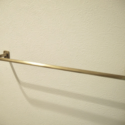 タオルハンガー W470 真鍮タオルバー タオルバー/真鍮/壁掛けラック 4枚目の画像