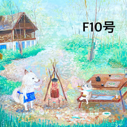 【オーダー受注制作】30％offꕤペット似顔絵⚘背景までこだわります #キャンバス　#お洒落 14枚目の画像