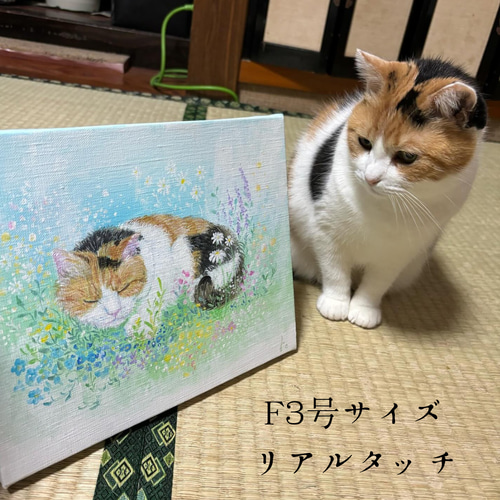 オーダー受注制作】30％offꕤペットさん似顔絵⚘アクリル絵の具