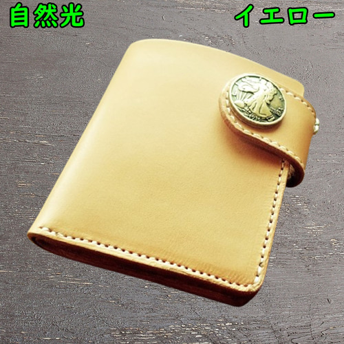 ショートウォレット　オイルヌメブラウン 楽天市場】【新色追加】オイルレザー 二つ折り財布 メンズ