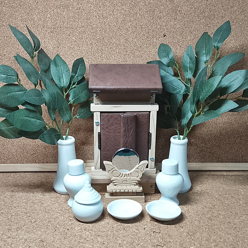 革と木の神棚 社 本革 ヌメ革 その他置物 松工房 -Pine Workshop- 通販