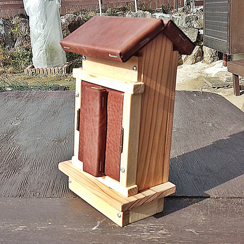 革と木の神棚 社 本革 ヌメ革 PWHA1 革と木の神棚 社 本革 ヌメ革 PWHA1