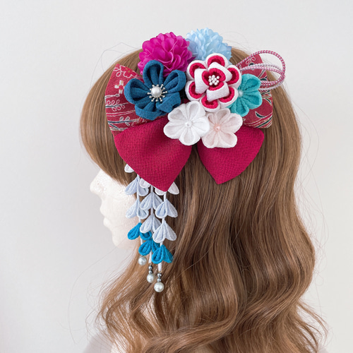 髪飾り 結婚式 成人式 卒業式 袴 浴衣 七五三 和装 振袖 リボン 花