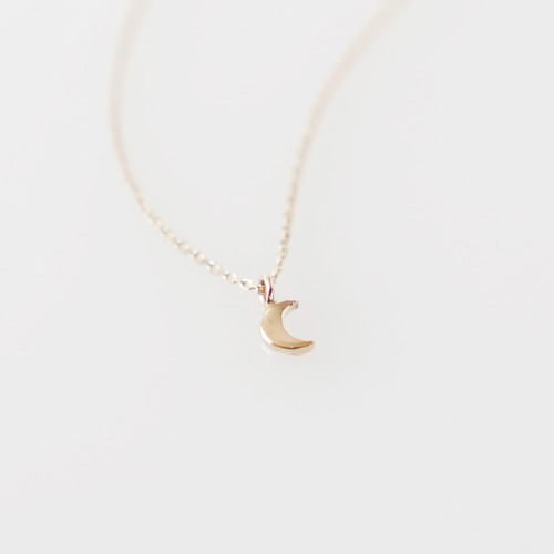 ete K10三日月ネックレス ete K10 ダイヤモンド 三日月 クレセント
