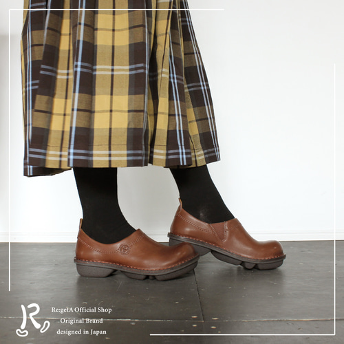 本革スリッポン ステッチダウンシリーズ レディース 革靴 R-アール-RL