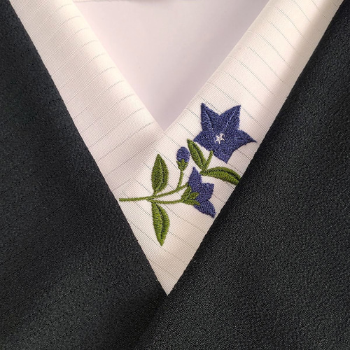美品 縦絽 夏着物 正絹 刺繍“風に乗り、波も越えて行く菊と桔梗”訪問着 J-8 楽天市場】桔梗 着物の通販