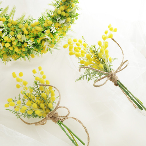 春色　ミモザ　ミモザリース　三日月Wreath 243f4b8e94958a4f9e7bf57b945df4