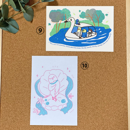 組み合わせ自由】ポストカード5枚セット イラスト オグチヨーコ 通販