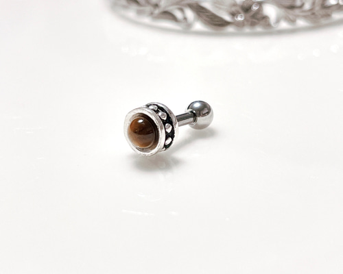 ローズタイガーアイたんのピアスたん！綺麗！ 楽天市場】[8G 6G 4G 2G 0G 00G 12mm 14mm 16mm 19mm 22mm 25mm