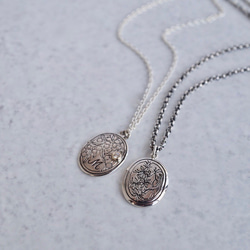 Silver initial necklace [P084SV] 4枚目の画像