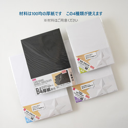 なぞるだけで【発送箱】が手作りできるテンプレート　厚3cmでクリックポスト/ゆうパケット/定形外郵便/ネコポスに使えます 4枚目の画像
