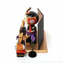 端午の節句 若武者 フルセット かわいい インテリア 木製 プレゼント お祝い 贈り物 五月人形 コンパクト おしゃれ 5枚目の画像