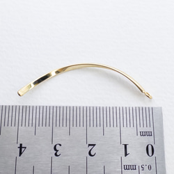 ＊4個＊ ステンレス ツイスト チャーム 40mm ピアスやペンダントチャームに 金色 NCM011 cm039 5枚目の画像