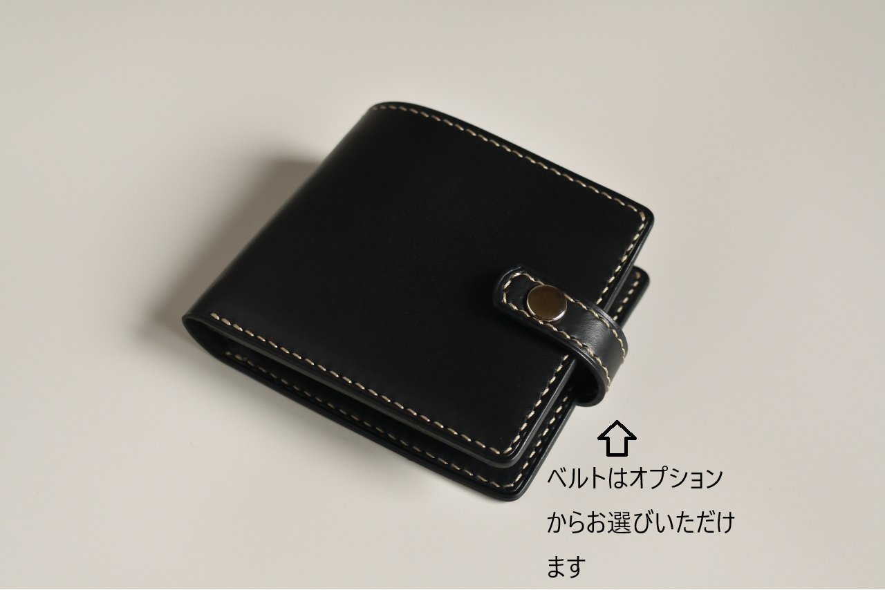 本革　二つ折りウォレット　二つ折り財布　折り財布【受注制作】bi‐ｆｗ0２ｍ