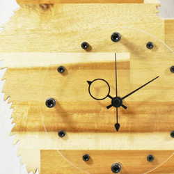 犬形時計　パピヨン【木製（アカシア集成材）】（掛け時計） 8枚目の画像