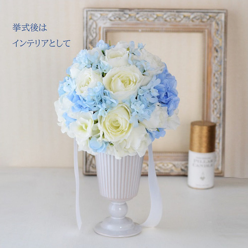 ハンドメイドきめこみブルーブーケ