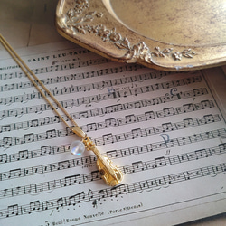 楽器のネックレス ♪バイオリン 1枚目の画像