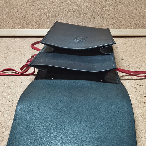 メディスンバッグ スマホポーチ 男女兼用 本革 ヌメ革 サドルレザー