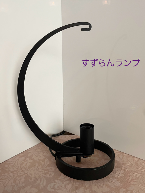 トルコモザイクランプ 【藤の花】S00020（オリジナルデザインガラステーブルランプ） 12枚目の画像