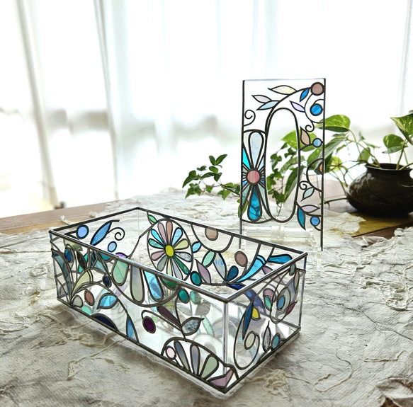 Order : Glass art Tissue case 　『Feast of Tinkerbell』 第15張的照片