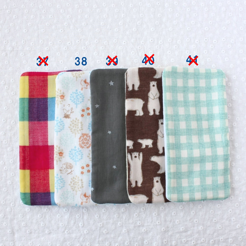 ハーフハンカチ☆2枚セット☆わんぱく柄 その他入園グッズ Little