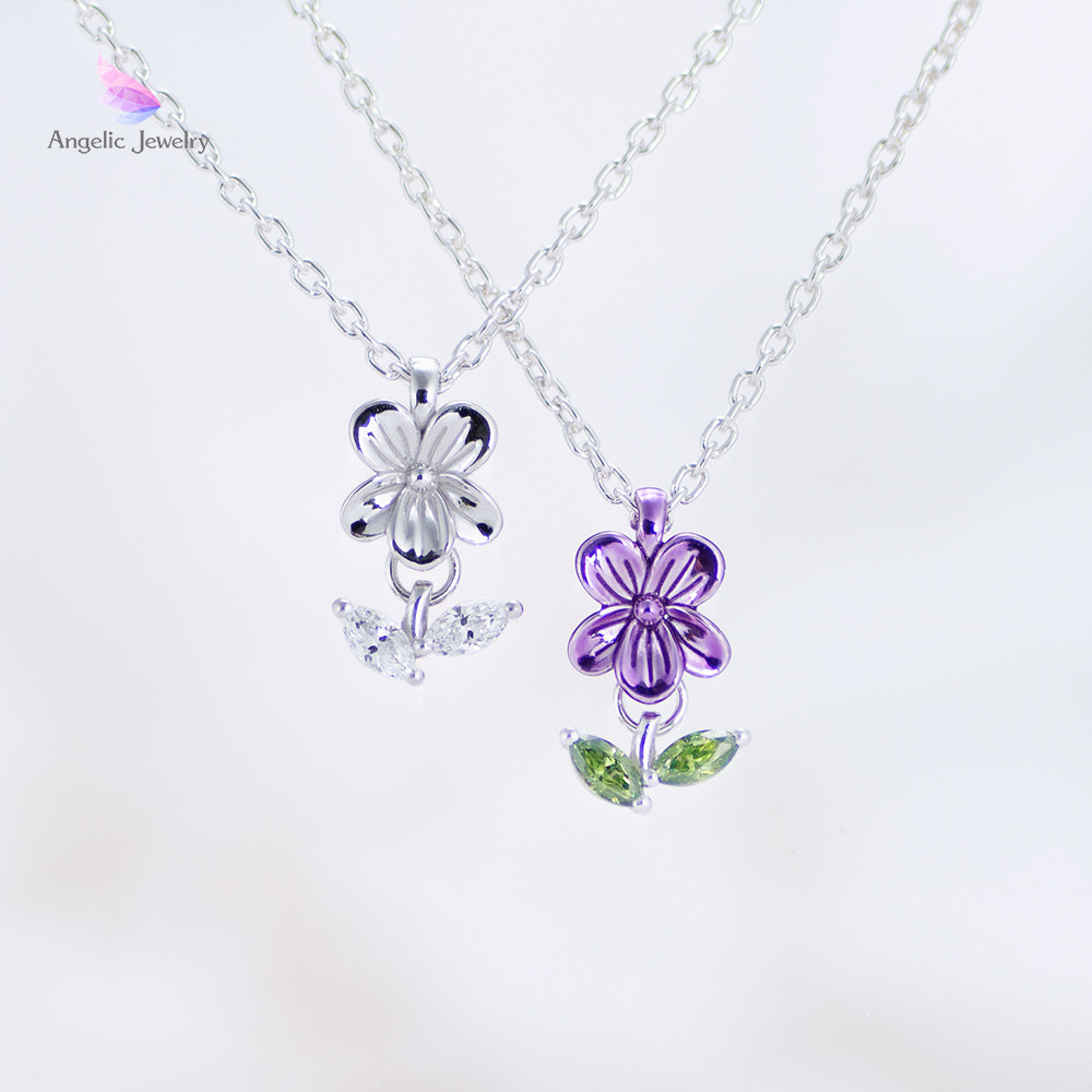 ちいさな幸せ -スミレネックレス-