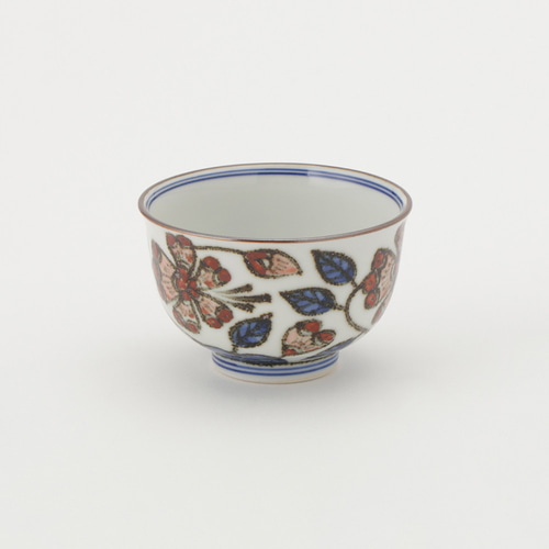 京焼清水焼】鉄赤花紋汲出碗〈五客揃〉 湯呑み ganka 通販