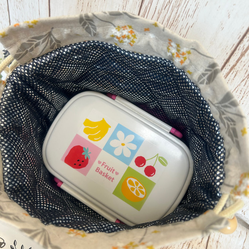 洗える 保冷保温 お弁当袋 お弁当巾着 保冷巾着 巾着袋 ランチ