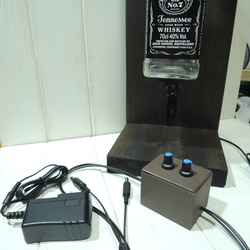 LEDランプ付き「ボトルホルダー」ジャックダニエル空き瓶付き 6枚目の画像