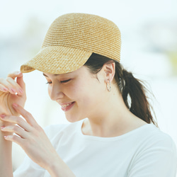 Morinogakko Straw Cap 登山帽（自然米色）草帽 第2張的照片