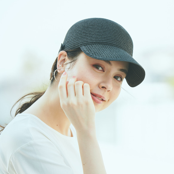 Morinogakko Straw Cap 登山帽（黑色）草帽 第2張的照片