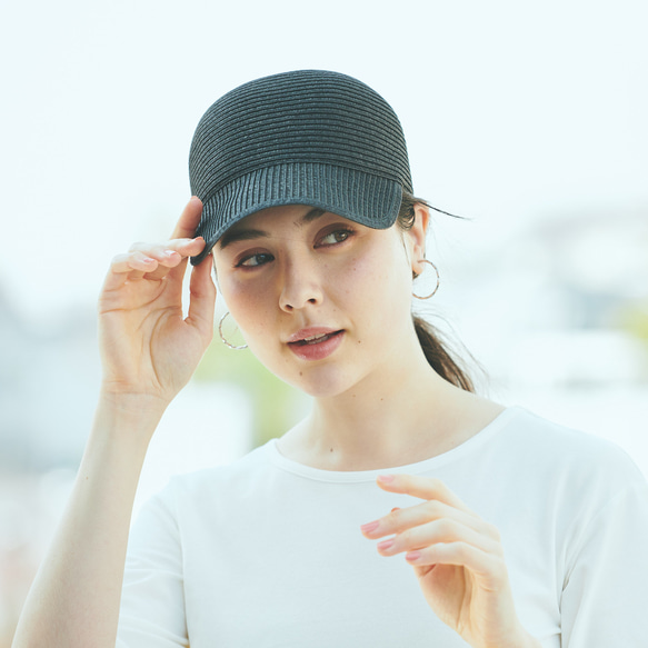 Morinogakko Straw Cap 登山帽（黑色）草帽 第5張的照片