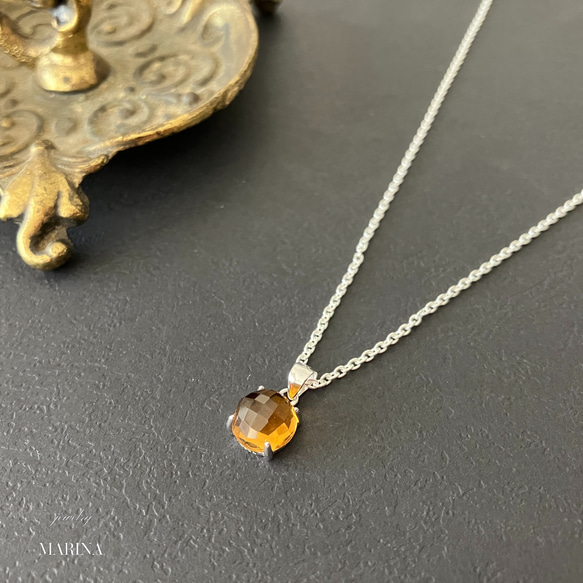 {Citrine}銀項鍊#8糖果 第2張的照片