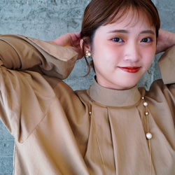 棉珍珠長項鍊 第12張的照片