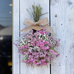 カラフルスターチススワッグ☆長さ40㎝ ドライフラワー sweet-cafe