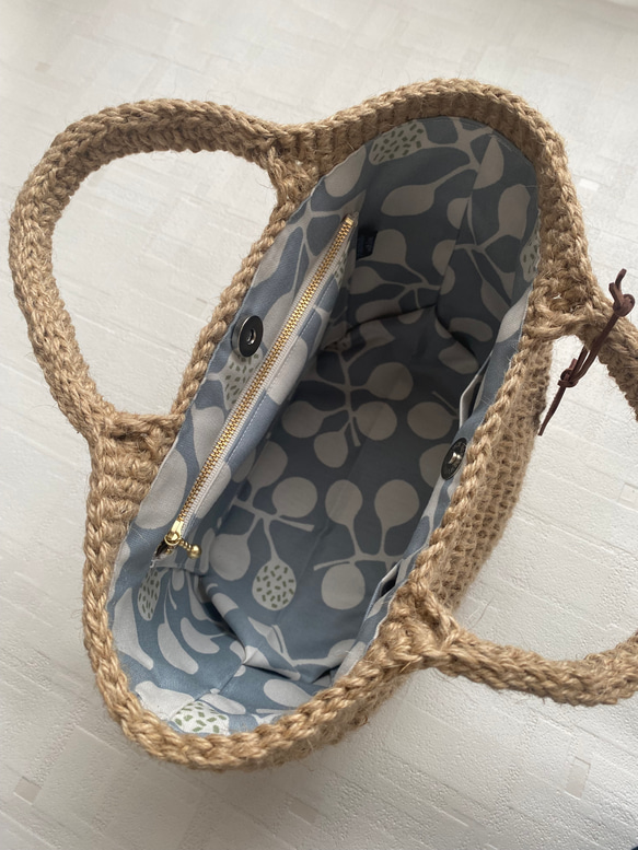 【再販】受注制作　麻紐バッグ 10枚目の画像