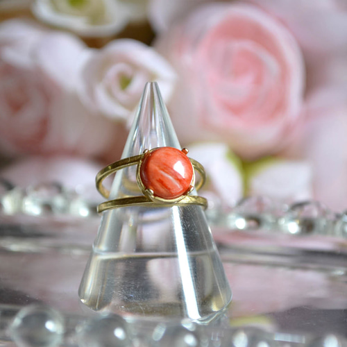 スパイニーオイスターシェル✧フリーリング 指輪・リング