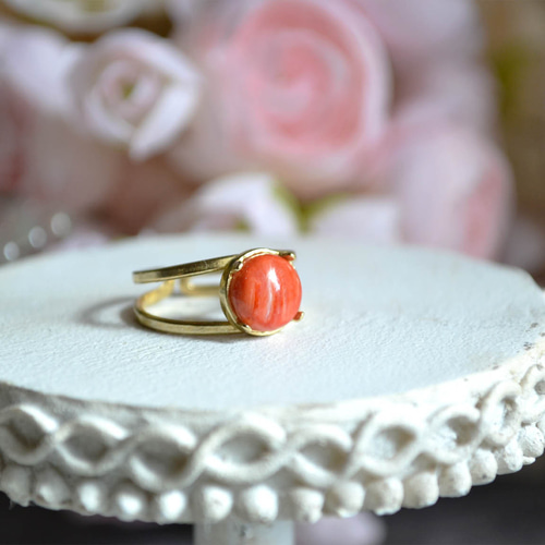 スパイニーオイスターシェル✧フリーリング 指輪・リング Atelier Per