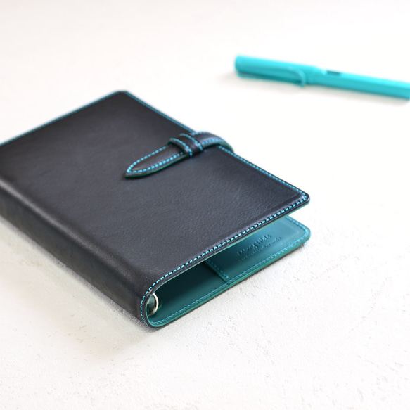 バイブルサイズシステム手帳（パターンオーダー）　イタリアンレザー 