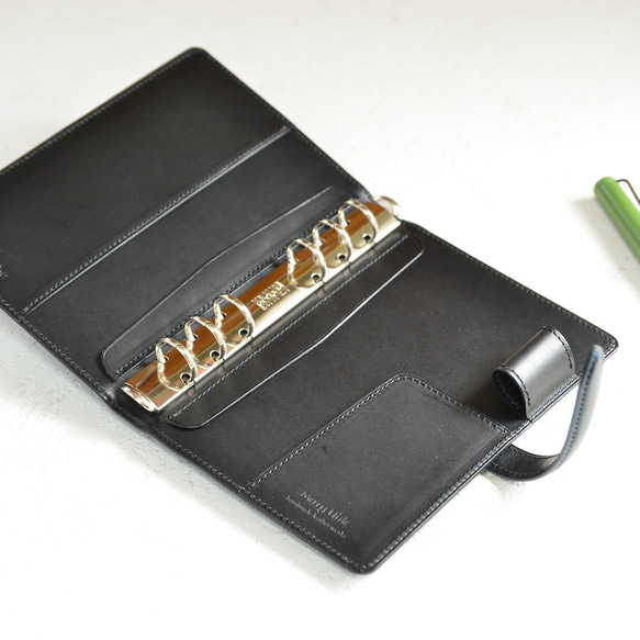 バイブルサイズシステム手帳（パターンオーダー）　イタリアンレザー 