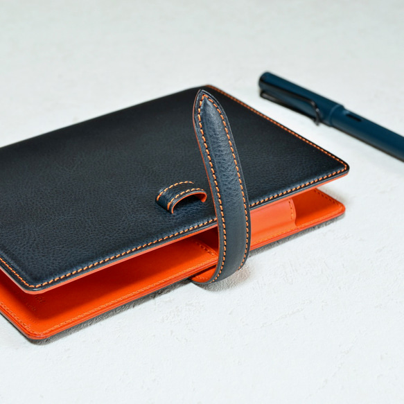 バイブルサイズシステム手帳（パターンオーダー）　イタリアンレザー 