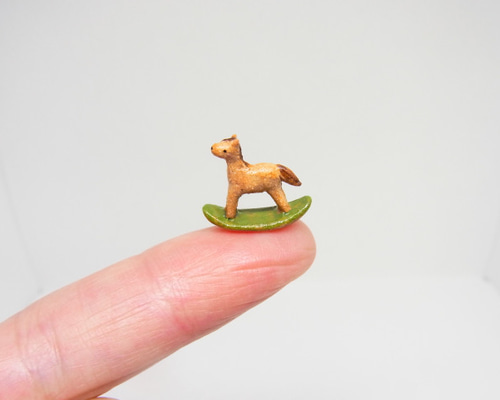 再販・ミニチュア！「木馬」 立体・オブジェ やまざきじんこ 通販