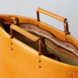 A4サイズ対応シンプルな牛革ハンドバッグ２Way通勤バッグ斜め掛けショルダーバッグビジネス収納バッグ 11枚目の画像