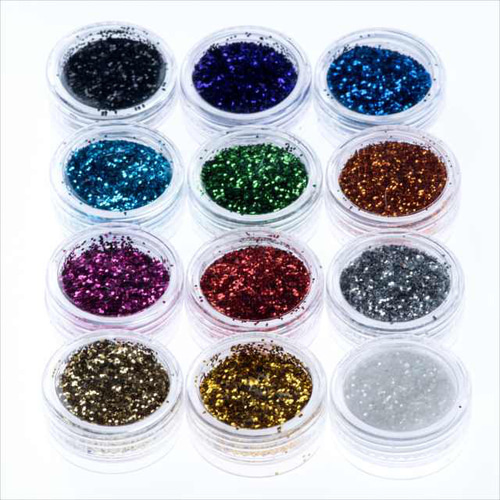 V-114 グリッター 12色セット 96 ラメパウダー キラキラ 微粒子 レジン