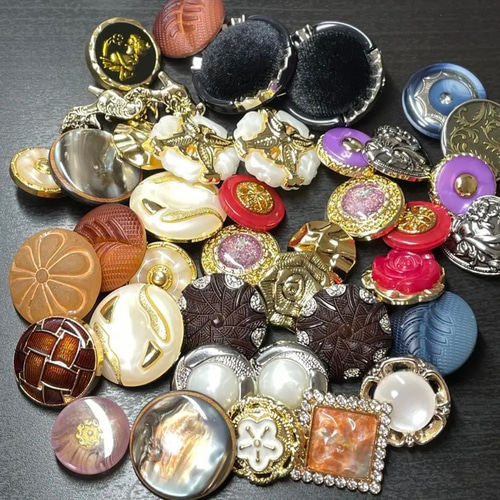 ボタン【福袋】アンティークボタン ヴィンテージボタン 詰め合わせ